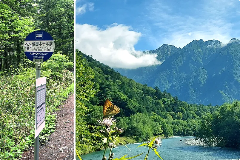 写真：雄大な大自然の山並み