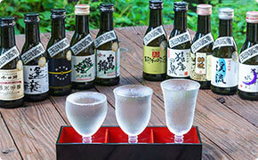 写真：地酒3種飲み比べセット