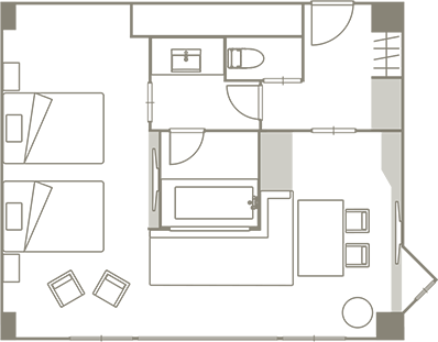 間取り図：ラグジュアリーシアタールーム